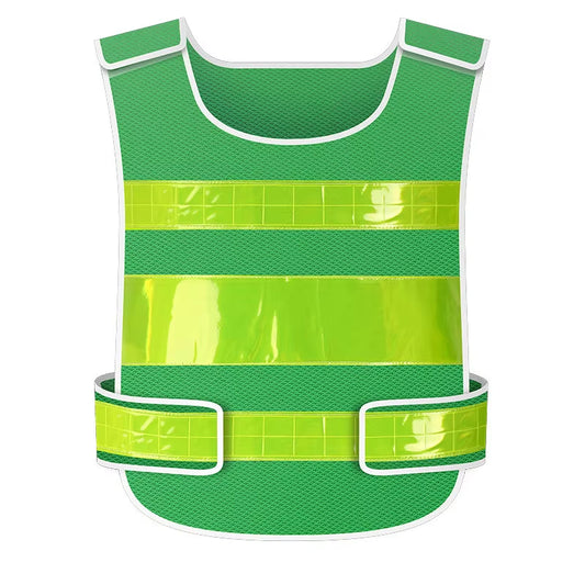 Adjustable Safety Vest Reflective Jacket Security Waistcoat Vest Black